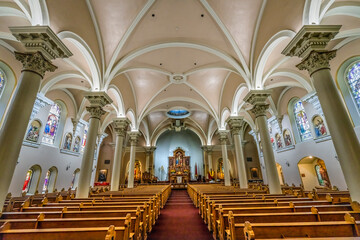 Basilica Statues Stained Glass Saint Mary Basilica Phoenix Arizona