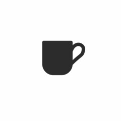 a cup of hot coffee on a white background icon vector illustration