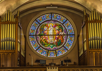 Mary Angels Stained Glass Saint Mary Basilica Phoenix Arizona