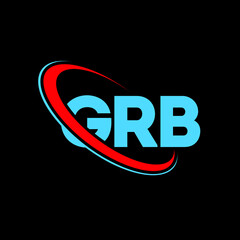 GRB logo. GRB letter. GRB letter logo design. Initials GRB logo linked with circle and uppercase monogram logo. GRB typography for technology, business and real estate brand.