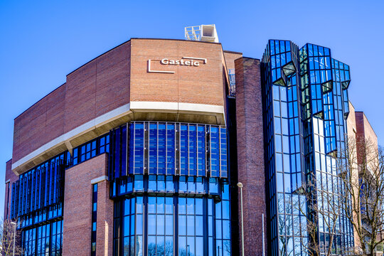 Munich, Germany - March 10: The Gasteig in Munich is one of the largest cultural centers in Europe and the home of the munich philharmonics in munich on March 10, 2022