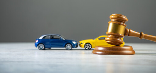 car accident with judge gavel