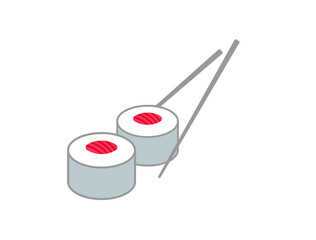 sushi icon, logo vector illustration 