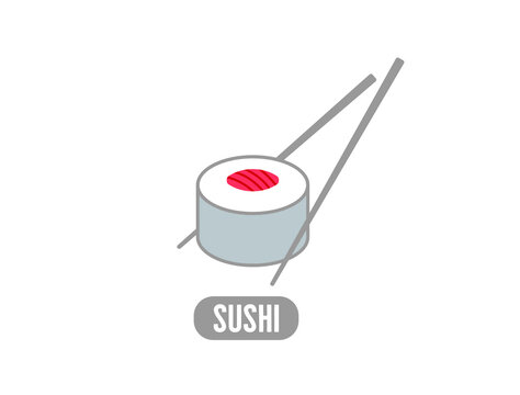 sushi icon, logo design vector illustration 