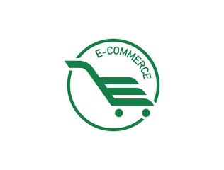 e-commerce logo, icon logo vector illustration 