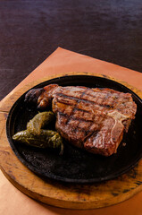 Sirloin Steak Cut Vertical mexican Food