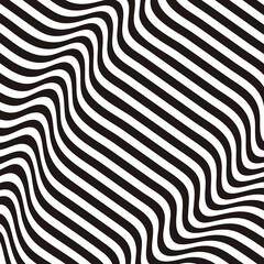 Fototapeta premium Black striped backdrop zebra top wave surface