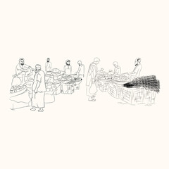 Obraz premium Abstract Line arts design