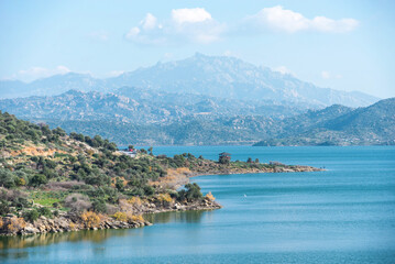 Fototapeta na wymiar Lake Bafa scenic view in Turkey