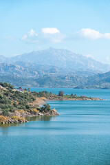 Fototapeta na wymiar Lake Bafa scenic view in Turkey