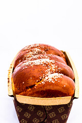 Cozonac, Kozunak or babka is a type of  sweet leavened bread, traditional to Romania and Bulgaria