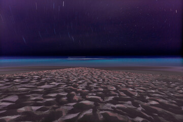 stars at night on beach