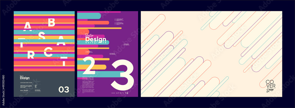 Canvas Prints abstract geometric background. simple shapes with trendy pattern. vector illustration. trendy backgr
