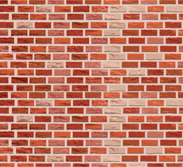 Brick wall. Vector stock illustration.  Stone. Background from natural materials. isolated. Cartoon.