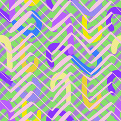 Chevron seamless pattern. Sophisticated geometric background with artistic zigzag lines texture. Graphic ornament.