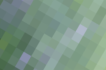 Fototapeta premium Art background of light green squares connected diagonally. Geometric texture of green and grey pixels for publication, poster, calendar, post, screensaver, banner, cover, website, space for your