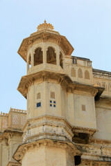Fototapeta na wymiar Stadtpalast in Udaipur (Indien)