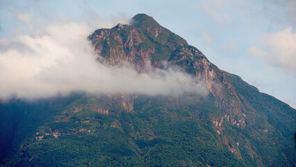Pico Marumbi, montanha da serra do mar no estado do parana, sul do brasil