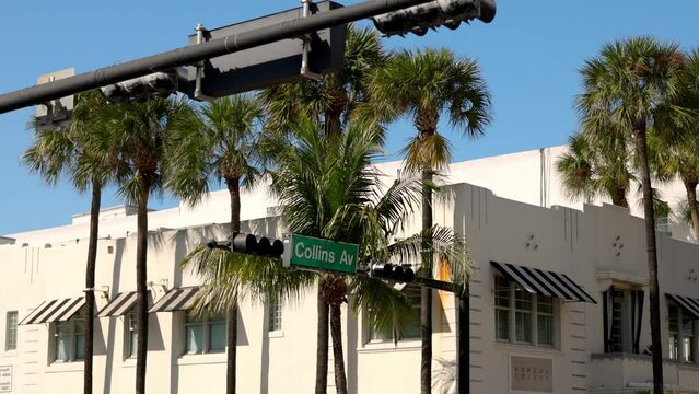 Modern architecture at Art Deco district of Miami Beach - travel photography