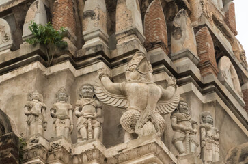 タイ　アユタヤ遺跡：Ayutthaya ruins, Thailand