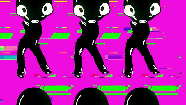 Cartoon Disco Dancers Freaks. Part of a collection