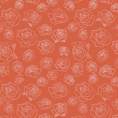 Vintage Rose Flower Floral Pattern 