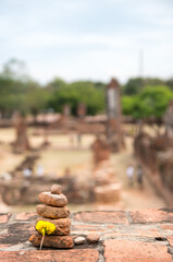 タイ　アユタヤ遺跡：Thailand Ayutthaya ruins 