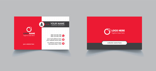 Fototapeta na wymiar Corporate business card design template