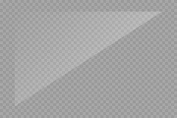 Realistic glare on glass, phone, tablet, monitor, screen on a transparent background. PNG. Vector illustration.