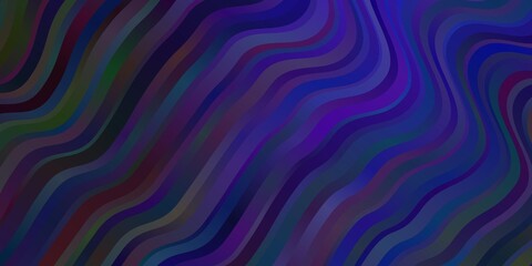 Dark BLUE vector texture with wry lines.