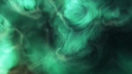 colorful space background with stars, nebula gas cloud in deep outer space, science fiction illustrarion 3d illustration
