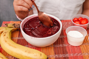 Acai Bowl Eating Brazil