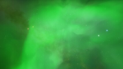 nebula gas cloud in deep outer space, science fiction illustrarion, colorful space background with stars 3d render