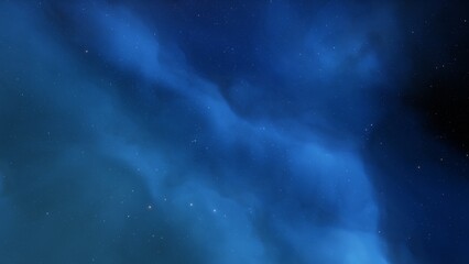 Space background with realistic nebula and shining stars. Colorful cosmos with stardust and milky way. Magic color galaxy. Infinite universe and starry night. 3d render