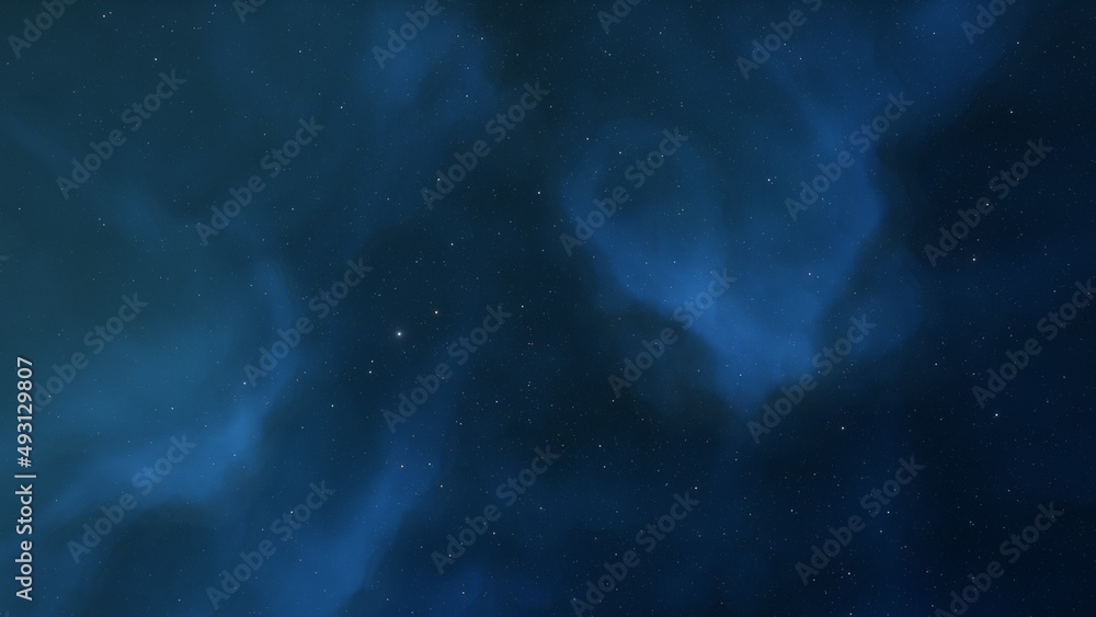 Wall mural space background with stardust and shining stars. realistic cosmos and color nebula. colorful galaxy