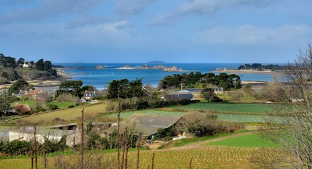 Fototapeta na wymiar Beautiful seascape in Brittany-France
