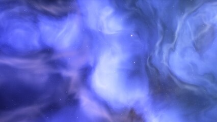 Nebula in space, science fiction wallpaper, stars and galaxy, 3d illustration	
