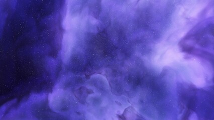 Nebula in space, science fiction wallpaper, stars and galaxy, 3d illustration	
