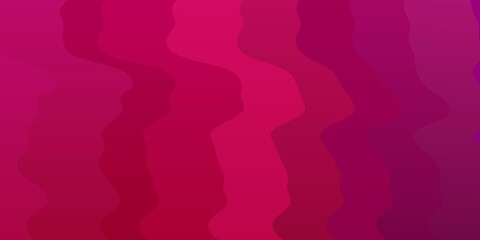 Light Purple, Pink vector backdrop with bent lines.