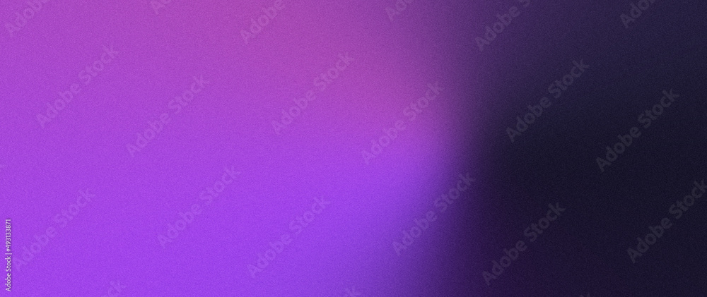 Wall mural dark purple grain effect gradient texture background with soft blurred purple color spectrum and ret