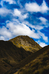 Mountain scenery in New Zealand