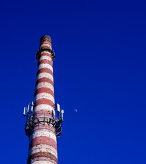 komin, fabryka, przemysł, nadajniki,  © Kornel