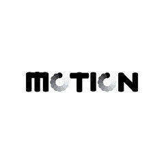 MOTION letter logo design vector