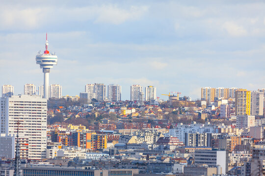 Les Lilas commune in the northern eastern suburbs of Paris, France