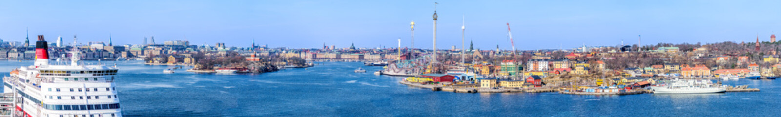 Fototapeta na wymiar Panoramic view of stockholm city