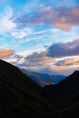 Obraz premium Dramatic clouds in the mountains
