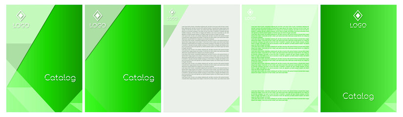 Cover and corporate paper template, vector illustration