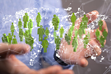 Structure of world economy, communication network global