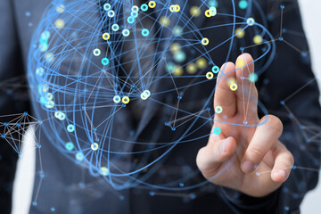 conference Digital Network and data concept 3d