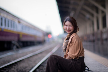 Obraz premium Portrait of a beautiful woman